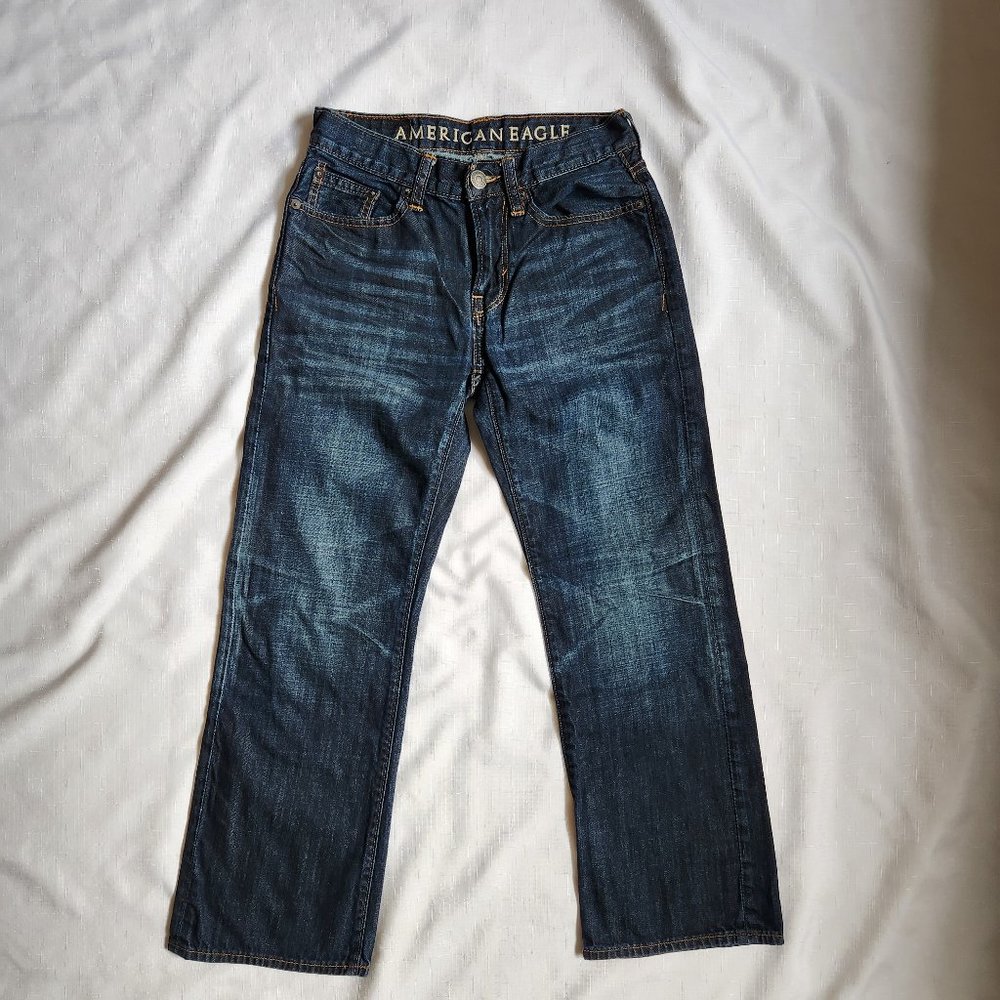 American Eagle Original Straigjt Leg Dark Indigo Jean Women (26/28)